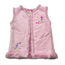 Load image into Gallery viewer, Girls Barbie, vintage embroidered faux suede vest, GUC, size 7,  