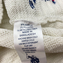 Load image into Gallery viewer, Girls US Polo Assn, knitted sweater / jumper, stars, EUC, size 9-10,  