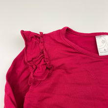 Load image into Gallery viewer, Girls Target, red stretchy long sleeve top, EUC, size 6,  