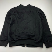 Load image into Gallery viewer, Girls black, stretchy faux suede jacket, EUC, size 10,  