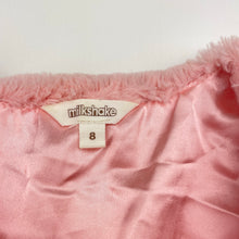 Load image into Gallery viewer, Girls Milkshake, lined faux fur vest, open style no fastening, EUC, size 8,  
