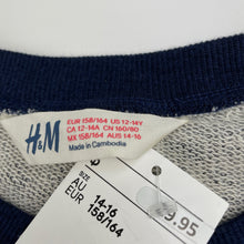Load image into Gallery viewer, Boys H&amp;M, navy marle sweater / jumper, NEW, size 14-16,  