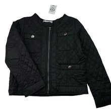 Load image into Gallery viewer, Girls Target, black quilted zip up jacket, NEW, size 5,  