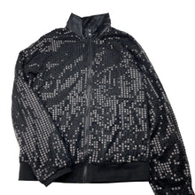 Load image into Gallery viewer, Girls Love 2 Dance, black sequin zip up jacket, EUC, size 12,  