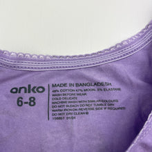 Load image into Gallery viewer, Girls Anko, stretchy singlet top, butterflies, EUC, size 6-8,  