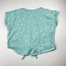 Load image into Gallery viewer, Girls Mango, tie front cotton tee / top, shells, EUC, size 8,  