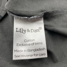 Load image into Gallery viewer, Unisex Lily &amp; Dan, grey cotton long sleeve tee / top, EUC, size 4,  