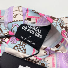 Load image into Gallery viewer, Girls ANIMAL CRACKERS, Ocean Breeze long sleeve swin one-piece, NEW, size 3,  