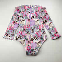 Load image into Gallery viewer, Girls ANIMAL CRACKERS, Ocean Breeze long sleeve swin one-piece, NEW, size 3,  