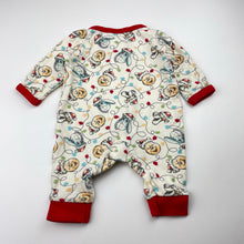 Load image into Gallery viewer, Unisex Disney, Winnie the Pooh Tigger Eeyore cotton Christmas romper, EUC, size 0000,  