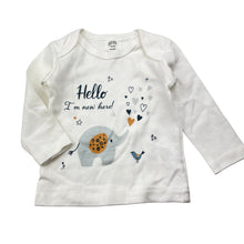 Load image into Gallery viewer, Unisex Gem Look, organic cotton long sleeve top, EUC, size 000,  