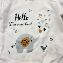 Load image into Gallery viewer, Unisex Gem Look, organic cotton long sleeve top, EUC, size 000,  