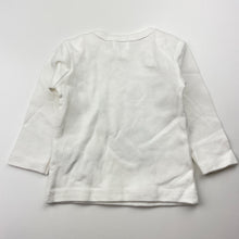 Load image into Gallery viewer, Unisex Gem Look, organic cotton long sleeve top, EUC, size 000,  