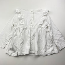 Load image into Gallery viewer, Girls M&amp;S, Peter Rabbit embroidered cotton long sleeve top, EUC, size 1,  