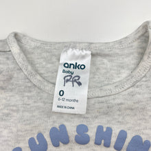 Load image into Gallery viewer, Unisex Anko, cotton bodysuit / romper, FUC, size 0,  