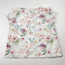Load image into Gallery viewer, Girls Next, floral cotton tee / top, FUC, size 0,  