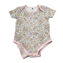 Load image into Gallery viewer, Girls Dymples, floral cotton bodysuit / romper, EUC, size 0,  