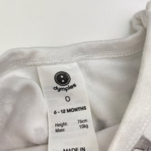 Load image into Gallery viewer, Unisex Dymples, soft cotton romper, elephants, GUC, size 0,  