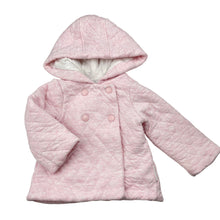Load image into Gallery viewer, Girls purebaby, quilted organic cotton blend sweater / jacket, EUC, size 000,  