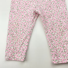 Load image into Gallery viewer, Girls H&amp;M, stretchy floral leggings / bottoms, adjustable, FUC, size 00,  