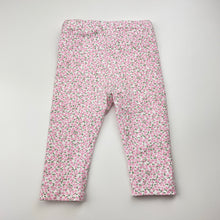 Load image into Gallery viewer, Girls H&amp;M, stretchy floral leggings / bottoms, adjustable, FUC, size 00,  