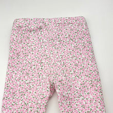Load image into Gallery viewer, Girls H&amp;M, stretchy floral leggings / bottoms, adjustable, FUC, size 00,  