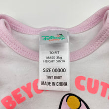 Load image into Gallery viewer, Girls Disney, Minnie Mouse cotton bodysuit / romper, FUC, size 00000,  