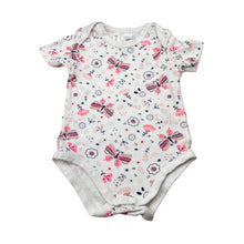 Load image into Gallery viewer, Girls Dymples, cotton bodysuit / romper, butterflies, GUC, size 0,  