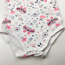 Load image into Gallery viewer, Girls Dymples, cotton bodysuit / romper, butterflies, GUC, size 0,  