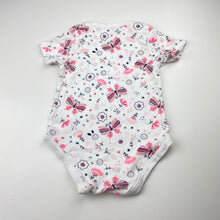 Load image into Gallery viewer, Girls Dymples, cotton bodysuit / romper, butterflies, GUC, size 0,  