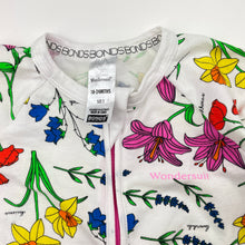 Load image into Gallery viewer, Girls Bonds, floral zip wondersuit / zippy / romper, EUC, size 2,  