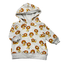 Load image into Gallery viewer, Unisex Sprout, fleece lined hoodie sweater, lions, EUC, size 000,  