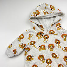 Load image into Gallery viewer, Unisex Sprout, fleece lined hoodie sweater, lions, EUC, size 000,  