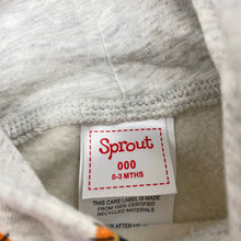 Load image into Gallery viewer, Unisex Sprout, fleece lined hoodie sweater, lions, EUC, size 000,  