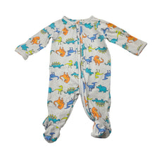 Load image into Gallery viewer, Unisex Target, stretchy zip coverall / romper, dinosaurs, GUC, size 0000,  
