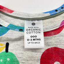 Load image into Gallery viewer, Unisex Target, stretchy organic cotton blend tee / top, EUC, size 000,  