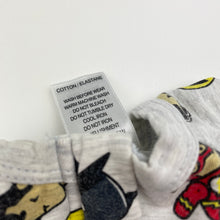 Load image into Gallery viewer, Boys DC Comics, SCRIBBLENAUTS UNMASKED stretchy zip coverall / romper, wash fade, FUC, size 0000,  