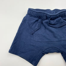 Load image into Gallery viewer, Boys Dymples, navy cotton shorts, elasticated, GUC, size 0,  