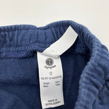 Load image into Gallery viewer, Boys Dymples, navy cotton shorts, elasticated, GUC, size 0,  