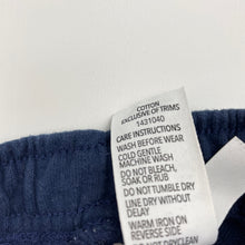 Load image into Gallery viewer, Boys Dymples, navy cotton shorts, elasticated, GUC, size 0,  