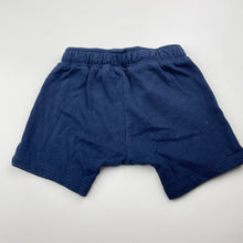 Load image into Gallery viewer, Boys Dymples, navy cotton shorts, elasticated, GUC, size 0,  