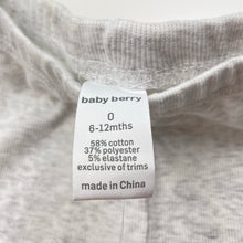 Load image into Gallery viewer, Unisex Baby Berry, ribbed footed leggings / bottoms, NEW, size 0,  