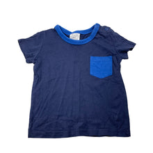 Load image into Gallery viewer, Boys Dymples, navy cotton tee / top, EUC, size 0,  