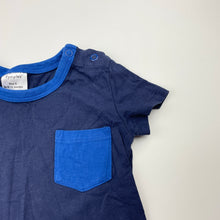 Load image into Gallery viewer, Boys Dymples, navy cotton tee / top, EUC, size 0,  