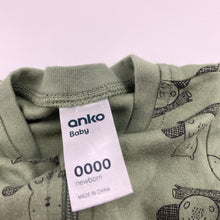 Load image into Gallery viewer, Unisex Anko, cotton zip coverall / romper, GUC, size 0000,  