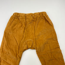 Load image into Gallery viewer, Unisex Baby Berry, cotton lined corduroy pants, elasticated, GUC, size 0,  