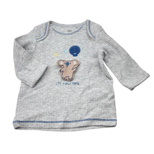 Load image into Gallery viewer, Unisex F&amp;F, ribbed long sleeve top, koala, EUC, size 0000,  