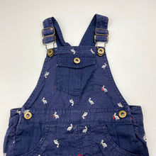 Load image into Gallery viewer, Unisex navy, lightweight cotton overalls / shortalls, wash fade, FUC, size 1,  