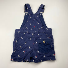Load image into Gallery viewer, Unisex navy, lightweight cotton overalls / shortalls, wash fade, FUC, size 1,  