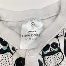 Load image into Gallery viewer, Unisex Target, cotton coverall / romper, pandas, FUC, size 0000,  